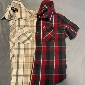 Boys button down shirts sz 4